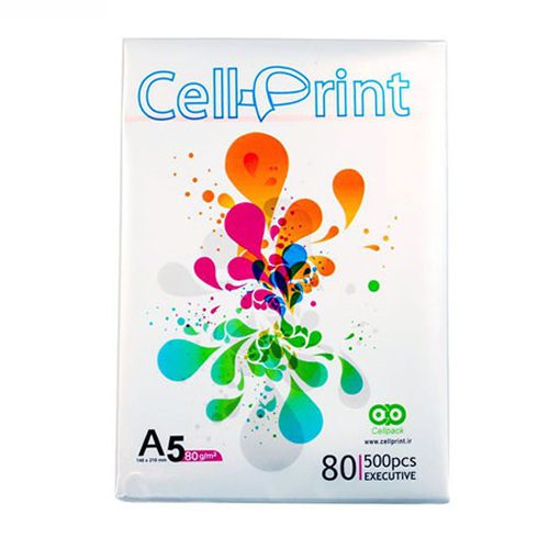 کاغذ A5 سل پرینت Cell print بسته 500 برگی
