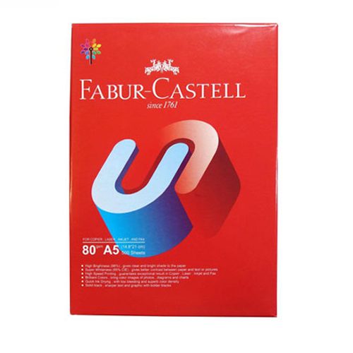 کاغذ A5 فابر کاستل Fabur Castell بسته ۵۰۰ تایی
