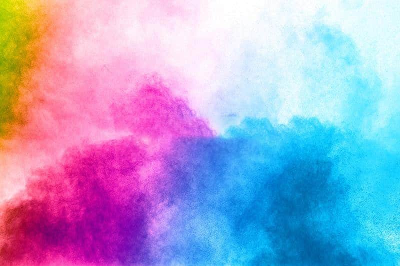 abstract multi color powder explosion white background abstract multi color powder explosion white background freeze motion 123661377 min