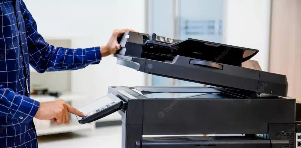 businessmen press button panel using photocopier printer printout scanning document paper office 545582 2405
