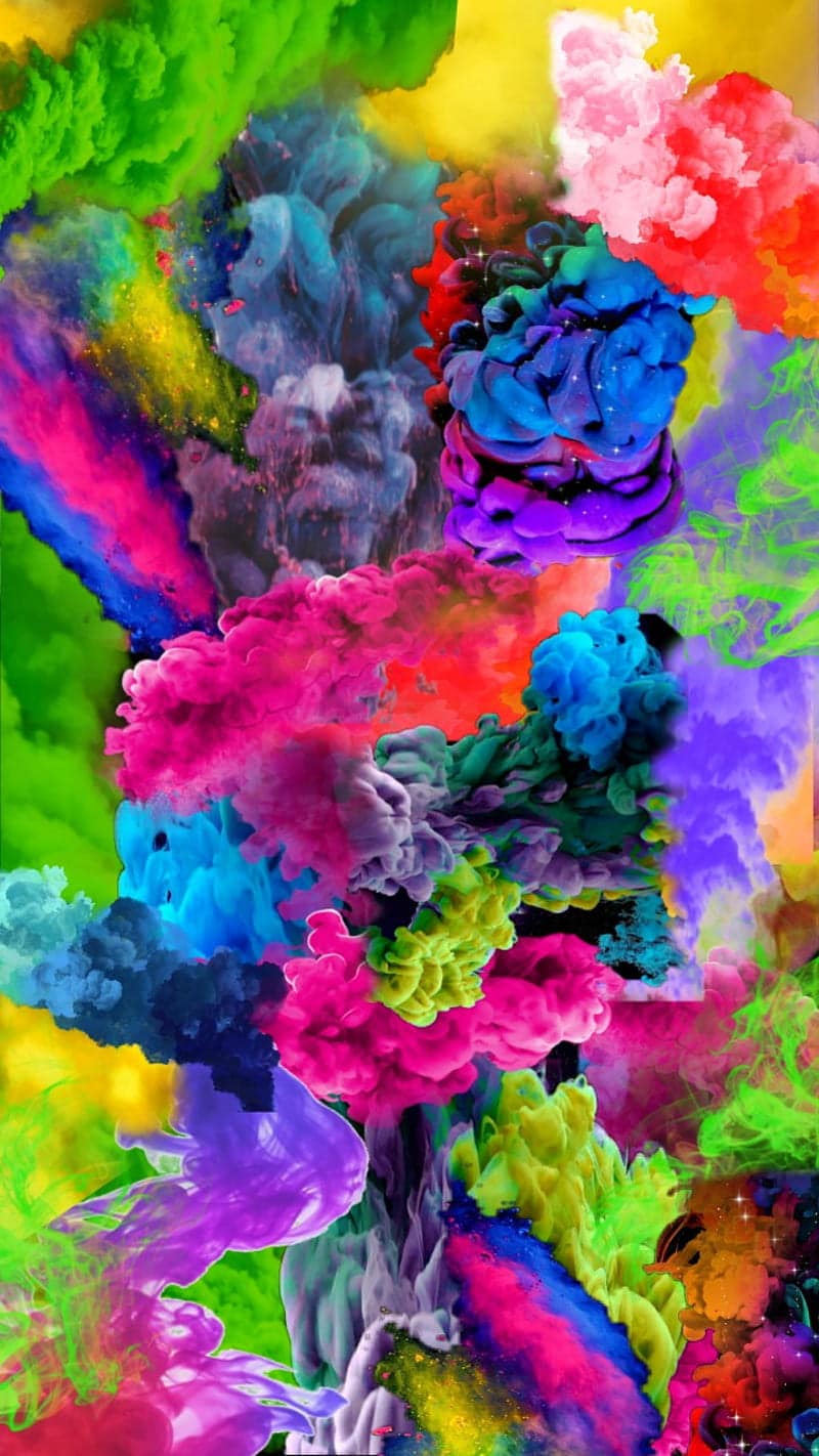 HD wallpaper color smash bright colorful colour mix pretty rainbows
