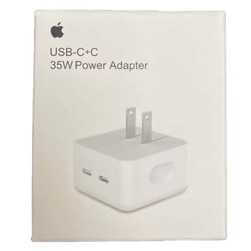 آداپتور اپل 35W USB-C+C POWER ADAPTER